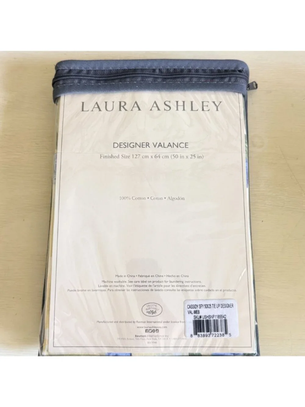 Laura Ashley Cassidy Designer Valance Top Treatment English Country Floral 50x25